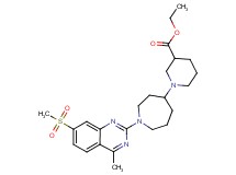 ethyl 1-{1-[4-methyl-7-(methylsulfonyl)-2-quinazolinyl]-4-azepanyl}-3-piperidinecarboxylate