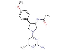N-[(3S*,4R*)-1-(2-amino-6-methyl-4-pyrimidinyl)-4-(4-methoxyphenyl)-3-pyrrolidinyl]acetamide