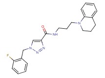 N-[3-(3,4-dihydro-1(2H)-quinolinyl)propyl]-1-(2-fluorobenzyl)-1H-1,2,3-triazole-4-carboxamide