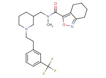 N-methyl-N-[(1-{2-[3-(trifluoromethyl)phenyl]ethyl}piperidin-3-yl)methyl]-4,5,6,7-tetrahydro-2,1-benzisoxazole-3-carboxamide