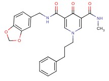 N-(1,3-benzodioxol-5-ylmethyl)-N'-methyl-4-oxo-1-(3-phenylpropyl)-1,4-dihydro-3,5-pyridinedicarboxamide