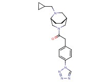 (1R*,5R*)-6-(cyclopropylmethyl)-3-{[4-(1H-tetrazol-1-yl)phenyl]acetyl}-3,6-diazabicyclo[3.2.2]nonane