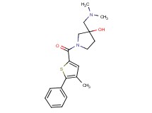 3-[(dimethylamino)methyl]-1-[(4-methyl-5-phenyl-2-thienyl)carbonyl]-3-pyrrolidinol