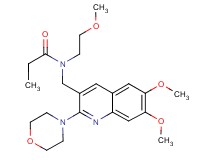 N-{[6,7-dimethoxy-2-(4-morpholinyl)-3-quinolinyl]methyl}-N-(2-methoxyethyl)propanamide
