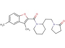 1-(2-{1-[(3,5-dimethyl-1-benzofuran-2-yl)carbonyl]-2-piperidinyl}ethyl)-2-pyrrolidinone