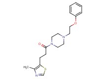 1-[3-(4-methyl-1,3-thiazol-5-yl)propanoyl]-4-(2-phenoxyethyl)piperazine