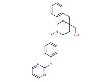 {4-benzyl-1-[4-(2-pyrimidinyloxy)benzyl]-4-piperidinyl}methanol