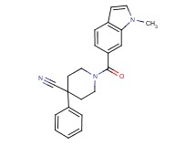 1-[(1-methyl-1H-indol-6-yl)carbonyl]-4-phenyl-4-piperidinecarbonitrile