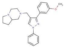 2-{[3-(3-methoxyphenyl)-1-phenyl-1H-pyrazol-4-yl]methyl}octahydropyrrolo[1,2-a]pyrazine