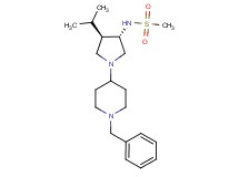 N-[(3S*,4R*)-1-(1-benzyl-4-piperidinyl)-4-isopropyl-3-pyrrolidinyl]methanesulfonamide