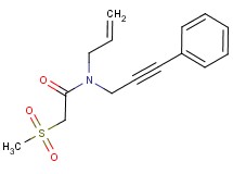 N-allyl-2-(methylsulfonyl)-N-(3-phenylprop-2-yn-1-yl)acetamide