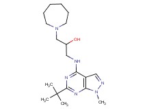1-(1-azepanyl)-3-[(6-tert-butyl-1-methyl-1H-pyrazolo[3,4-d]pyrimidin-4-yl)amino]-2-propanol