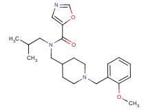 N-isobutyl-N-{[1-(2-methoxybenzyl)piperidin-4-yl]methyl}-1,3-oxazole-5-carboxamide