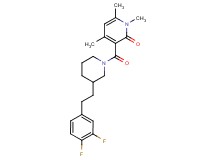 3-({3-[2-(3,4-difluorophenyl)ethyl]-1-piperidinyl}carbonyl)-1,4,6-trimethyl-2(1H)-pyridinone