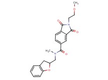 N-(2,3-dihydro-1-benzofuran-2-ylmethyl)-2-(2-methoxyethyl)-N-methyl-1,3-dioxoisoindoline-5-carboxamide