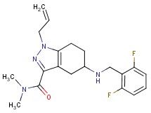 1-allyl-5-[(2,6-difluorobenzyl)amino]-N,N-dimethyl-4,5,6,7-tetrahydro-1H-indazole-3-carboxamide