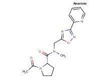 1-acetyl-N-methyl-N-{[3-(2-pyridinyl)-1,2,4-oxadiazol-5-yl]methyl}-L-prolinamide