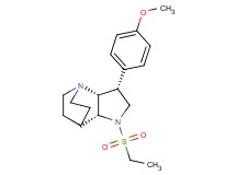 (3R*,3aR*,7aR*)-1-(ethylsulfonyl)-3-(4-methoxyphenyl)octahydro-4,7-ethanopyrrolo[3,2-b]pyridine