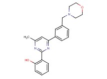 2-{4-methyl-6-[3-(morpholin-4-ylmethyl)phenyl]pyrimidin-2-yl}phenol