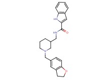 N-{[1-(2,3-dihydro-1-benzofuran-5-ylmethyl)-3-piperidinyl]methyl}-1H-indole-2-carboxamide