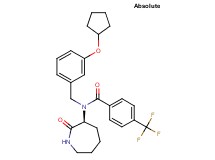 N-[3-(cyclopentyloxy)benzyl]-N-[(3S)-2-oxo-3-azepanyl]-4-(trifluoromethyl)benzamide
