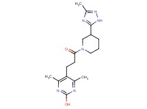 4,6-dimethyl-5-{3-[3-(3-methyl-1H-1,2,4-triazol-5-yl)piperidin-1-yl]-3-oxopropyl}pyrimidin-2-ol