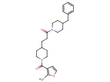 4-benzyl-1-{3-[1-(2-methyl-3-furoyl)-4-piperidinyl]propanoyl}piperidine