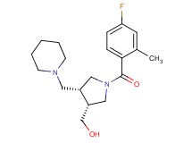 [(3R*,4R*)-1-(4-fluoro-2-methylbenzoyl)-4-(piperidin-1-ylmethyl)pyrrolidin-3-yl]methanol