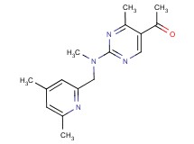 1-{2-[[(4,6-dimethylpyridin-2-yl)methyl](methyl)amino]-4-methylpyrimidin-5-yl}ethanone