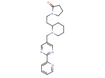 1-[2-(1-{[2-(2-pyridinyl)-5-pyrimidinyl]methyl}-2-piperidinyl)ethyl]-2-pyrrolidinone