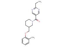 2-ethyl-5-({3-[(2-methylphenoxy)methyl]piperidin-1-yl}carbonyl)pyrimidine