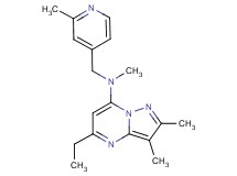 5-ethyl-N,2,3-trimethyl-N-[(2-methyl-4-pyridinyl)methyl]pyrazolo[1,5-a]pyrimidin-7-amine