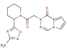 2-{2-[2-(3-methyl-1,2,4-oxadiazol-5-yl)piperidin-1-yl]-2-oxoethyl}pyrrolo[1,2-d][1,2,4]triazin-1(2H)-one
