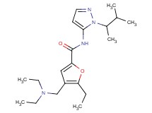 4-[(diethylamino)methyl]-N-[1-(1,2-dimethylpropyl)-1H-pyrazol-5-yl]-5-ethyl-2-furamide