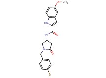 N-[1-(4-fluorobenzyl)-5-oxopyrrolidin-3-yl]-5-methoxy-1H-indole-2-carboxamide