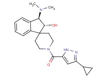 (2R*,3R*)-1'-[(3-cyclopropyl-1H-pyrazol-5-yl)carbonyl]-3-(dimethylamino)-2,3-dihydrospiro[indene-1,4'-piperidin]-2-ol