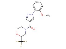 4-{[1-(2-methoxyphenyl)-1H-pyrazol-4-yl]carbonyl}-2-(trifluoromethyl)morpholine