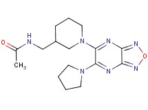 N-({1-[6-(1-pyrrolidinyl)[1,2,5]oxadiazolo[3,4-b]pyrazin-5-yl]-3-piperidinyl}methyl)acetamide