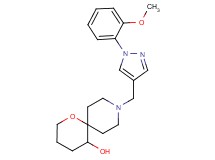 9-{[1-(2-methoxyphenyl)-1H-pyrazol-4-yl]methyl}-1-oxa-9-azaspiro[5.5]undecan-5-ol