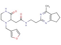 2-[1-(3-furylmethyl)-3-oxo-2-piperazinyl]-N-[2-(4-methyl-6,7-dihydro-5H-cyclopenta[d]pyrimidin-2-yl)ethyl]acetamide