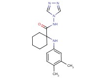 1-[(3,4-dimethylphenyl)amino]-N-4H-1,2,4-triazol-4-ylcyclohexanecarboxamide