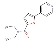 N,N-diethyl-5-pyridin-4-yl-2-furamide