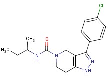 N-(sec-butyl)-3-(4-chlorophenyl)-1,4,6,7-tetrahydro-5H-pyrazolo[4,3-c]pyridine-5-carboxamide