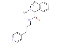 2-(dimethylamino)-2-(2-methylphenyl)-N-[3-(4-pyridinyl)propyl]acetamide