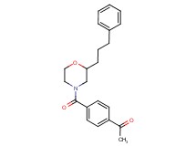 1-(4-{[2-(3-phenylpropyl)-4-morpholinyl]carbonyl}phenyl)ethanone