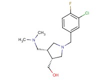 {(3R*,4R*)-1-(3-chloro-4-fluorobenzyl)-4-[(dimethylamino)methyl]pyrrolidin-3-yl}methanol