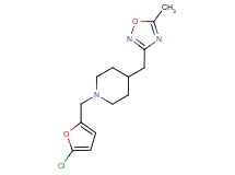 1-[(5-chloro-2-furyl)methyl]-4-[(5-methyl-1,2,4-oxadiazol-3-yl)methyl]piperidine