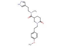 1-[2-(4-methoxyphenyl)ethyl]-N-methyl-6-oxo-N-[2-(1H-pyrazol-4-yl)ethyl]-3-piperidinecarboxamide
