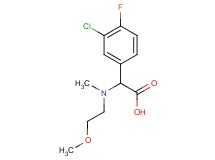 (3-chloro-4-fluorophenyl)[(2-methoxyethyl)(methyl)amino]acetic acid