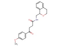 N-(3,4-dihydro-1H-2-benzopyran-1-ylmethyl)-4-(4-methoxyphenyl)-4-oxobutanamide